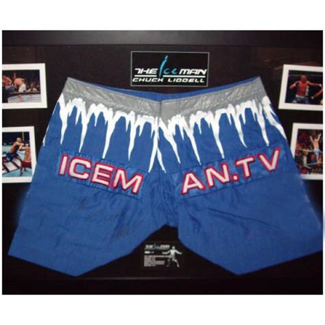 chuck liddell shorts|Signed Iceman Fight Shorts .